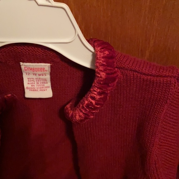 Gymboree Maroon Sweater 12-18 months Holiday Girls - Picture 3 of 4